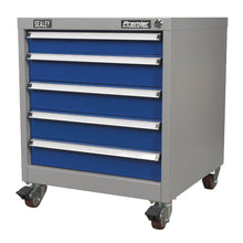 Load image into Gallery viewer, Sealey Mobile Industrial Cabinet 5 Drawer (API5657A)