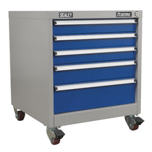 Load image into Gallery viewer, Sealey Mobile Industrial Cabinet 5 Drawer (API5657B)