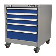 Load image into Gallery viewer, Sealey Mobile Industrial Cabinet 5 Drawer (API5657B)