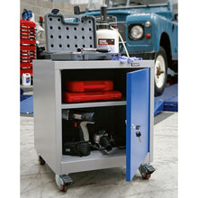 Load image into Gallery viewer, Sealey Mobile Industrial Cabinet 1 Shelf Locker