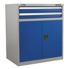 Load image into Gallery viewer, Sealey Industrial Cabinet 2 Drawer & 1 Shelf Double Locker