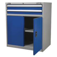 Load image into Gallery viewer, Sealey Industrial Cabinet 2 Drawer & 1 Shelf Double Locker