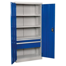 Load image into Gallery viewer, Sealey Industrial Cabinet 2 Drawer 3 Shelf 1800mm