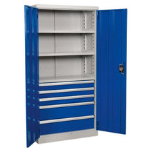 Load image into Gallery viewer, Sealey Industrial Cabinet 5 Drawer 3 Shelf 1800mm