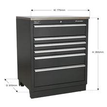 Load image into Gallery viewer, Sealey Modular Floor Cabinet 6 Drawer 775mm Heavy-Duty
