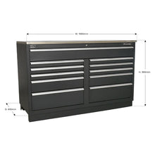 Load image into Gallery viewer, Sealey Modular Floor Cabinet 11 Drawer 1550mm Heavy-Duty