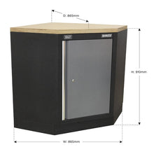 Load image into Gallery viewer, Sealey Modular Corner Floor Cabinet 865mm