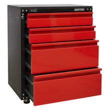 Load image into Gallery viewer, Sealey Modular 4 Drawer Cabinet, Worktop 665mm