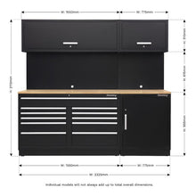 Load image into Gallery viewer, Sealey 2.3M Storage System - Oak Worktop (Premier)
