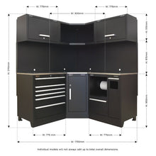 Load image into Gallery viewer, Sealey 1.7M Corner Storage System - Stainless Worktop (Premier)