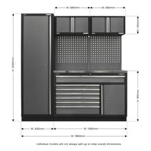 Load image into Gallery viewer, Sealey Superline PRO 1.96M Storage System - Stainless Steel Worktop (APMSSTACK10SS)