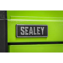 Load image into Gallery viewer, Sealey 4 Drawer Push-to-Open Topchest, Ball-Bearing Slides - Hi-Vis Green