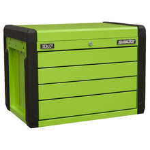 Load image into Gallery viewer, Sealey 4 Drawer Push-to-Open Topchest, Ball-Bearing Slides - Hi-Vis Green