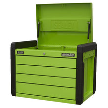 Load image into Gallery viewer, Sealey 4 Drawer Push-to-Open Topchest, Ball-Bearing Slides - Hi-Vis Green