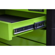 Load image into Gallery viewer, Sealey Topchest & Rollcab Combination 11 Drawer Push-To-Open - Hi-Vis Green
