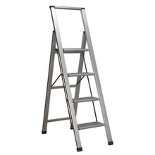 Load image into Gallery viewer, Sealey Aluminium Professional Folding Step Ladder 4-Step 150kg Capacity