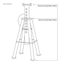 Load image into Gallery viewer, Sealey Axle Stands (Pair) 10 Tonne Capacity per Stand High Level