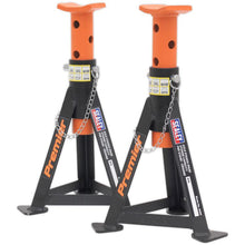 Load image into Gallery viewer, Sealey Axle Stands (Pair) 3 Tonne Capacity per Stand - Orange