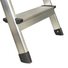 Load image into Gallery viewer, Sealey Aluminium Step Ladder 3-Tread EN 131