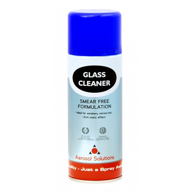 Aerosol Solutions GLASS CLEANER - Smear Free Formulation Cleaner 400ml