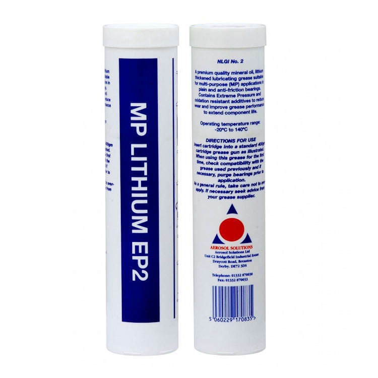 Aerosol Solutions EP2 LITHIUM GREASE - Premium Quality Highly Versatile Grease 400g