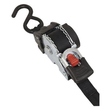 Load image into Gallery viewer, Sealey Auto Retractable Ratchet Tie Down 25mm x 3M