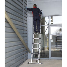 Load image into Gallery viewer, Sealey Aluminium Telescopic Ladder 11-Tread EN 131