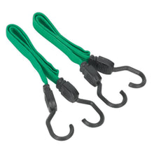 Load image into Gallery viewer, Sealey Flat Bungee Cord Set 2pc 610mm