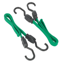 Load image into Gallery viewer, Sealey Flat Bungee Cord Set 2pc 610mm