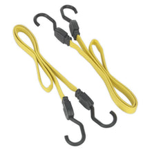 Load image into Gallery viewer, Sealey Flat Bungee Cord Set 2pc 910mm