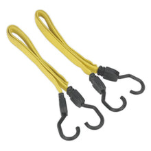 Load image into Gallery viewer, Sealey Flat Bungee Cord Set 2pc 910mm