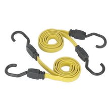 Load image into Gallery viewer, Sealey Flat Bungee Cord Set 2pc 910mm