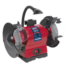 Load image into Gallery viewer, Sealey Bench Grinder 200mm (8") Worklight 550W/230V