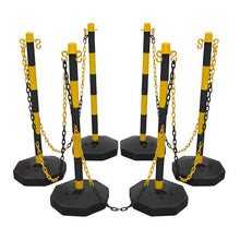 Load image into Gallery viewer, Sealey Black/Yellow Post & Chain Kit 25m