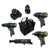 Load image into Gallery viewer, Sealey 4 x 10.8V SV10.8 Series Cordless Combo Kit - 2 Batteries (CP108VCOMBO2)