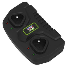 Load image into Gallery viewer, Sealey Dual Battery Charger 10.8V SV10.8 Series Lithium-ion