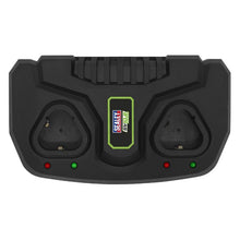 Load image into Gallery viewer, Sealey Dual Battery Charger 10.8V SV10.8 Series Lithium-ion