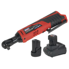 Load image into Gallery viewer, Sealey Ratchet Wrench Kit 3/8" Drive 12V SV12 Series - 2 Batteries