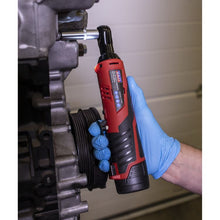 Load image into Gallery viewer, Sealey Cordless Ratchet Wrench 3/8" Drive 12V SV12 Series - Body Only