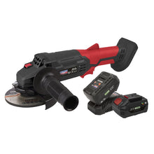 Load image into Gallery viewer, Sealey Cordless Angle Grinder Kit 115mm 20V 4Ah SV20 Series - 2 Batteries