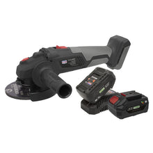 Load image into Gallery viewer, Sealey Brushless Angle Grinder Kit 20V SV20 Series - 2 Batteries
