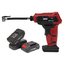 Load image into Gallery viewer, Sealey Cordless Air Pump Kit 20V SV20 Series - 2 Batteries
