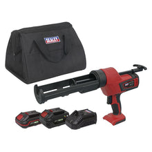 Load image into Gallery viewer, Sealey Cordless 20V SV20 Series 310ml Caulking Gun Kit- 2 Batteries