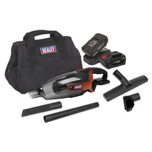 Load image into Gallery viewer, Sealey Cordless Handheld Vacuum Cleaner 650ml 20V SV20 Series Kit - 2 Batteries