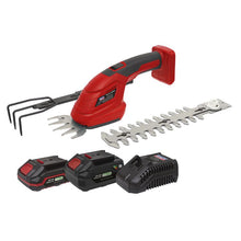 Load image into Gallery viewer, Sealey Cordless 3-in-1 Garden Tool Kit 20V SV20 Series - 2 Batteries