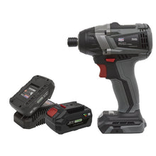 Load image into Gallery viewer, Sealey Brushless Impact Driver Kit 1/4" Hex 20V SV20 Series - 2 Batteries