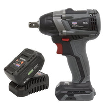 Load image into Gallery viewer, Sealey Brushless Impact Wrench Kit 1/2" Sq Drive 20V SV20 Series 350Nm 4Ah