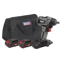 Load image into Gallery viewer, Sealey Brushless Impact Wrench Kit 1/2" Sq Drive 20V SV20 Series 4Ah