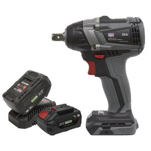 Load image into Gallery viewer, Sealey Brushless Impact Wrench Kit 1/2" Sq Drive 20V SV20 Series 4Ah