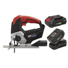Load image into Gallery viewer, Sealey Cordless Jigsaw Kit 20V SV20 Series - 2 Batteries